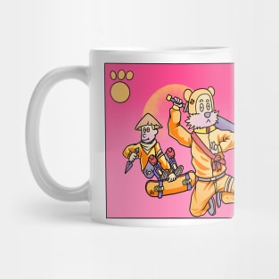 Calvin Hobbes mode ninja samurai Mug